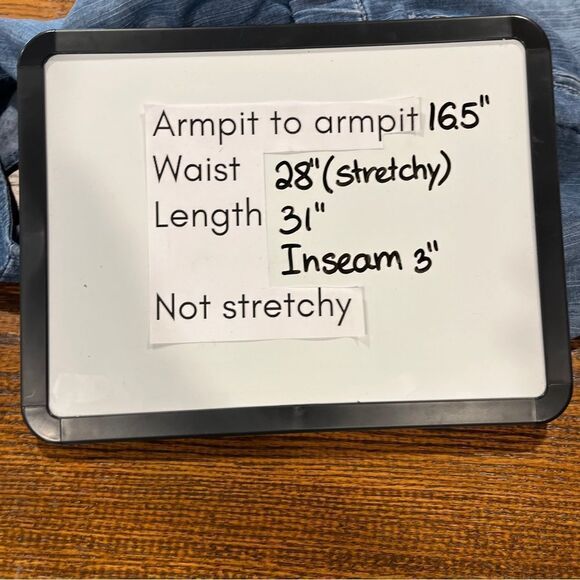 Poetic Justice denim fake wrap sleeveless short romper - Picture 7 of 12